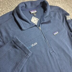 Patagonia Micro D Fleece Pullover Mens Large Navy Blue Clearplan STY26176 FA18